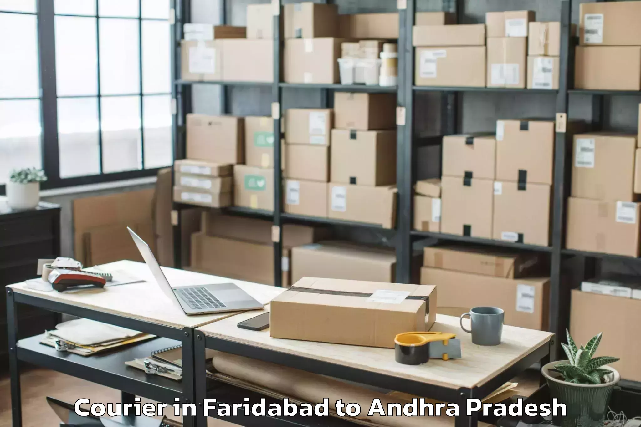 Easy Faridabad to Vadamalapeta Courier Booking